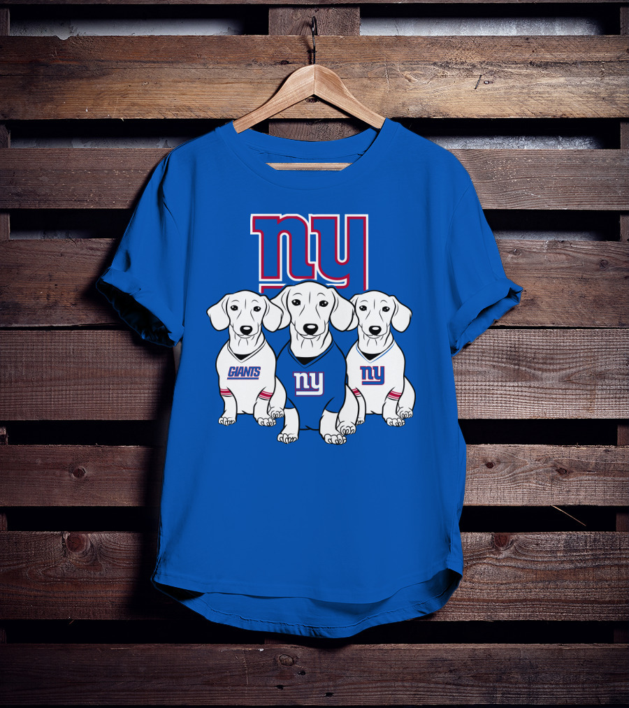 Ny Giants Dachshund Dog T-Shirt
