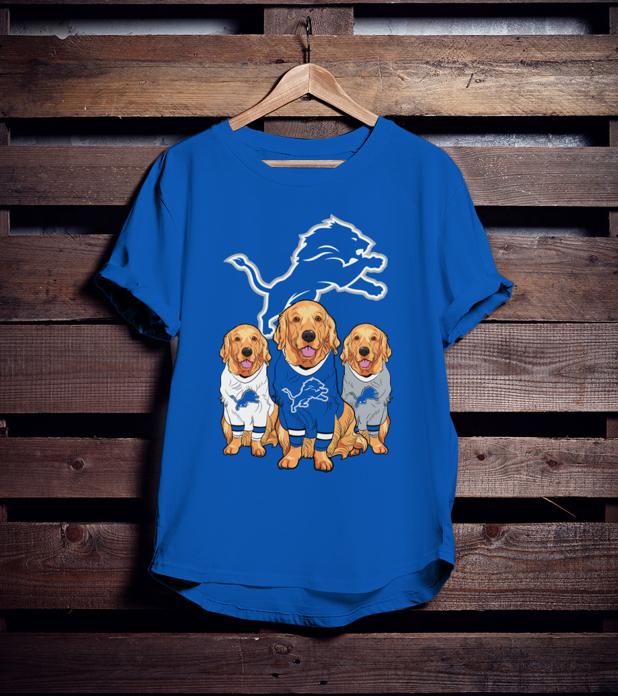 Detroit Lions Golden Retrievers T-Shirt
