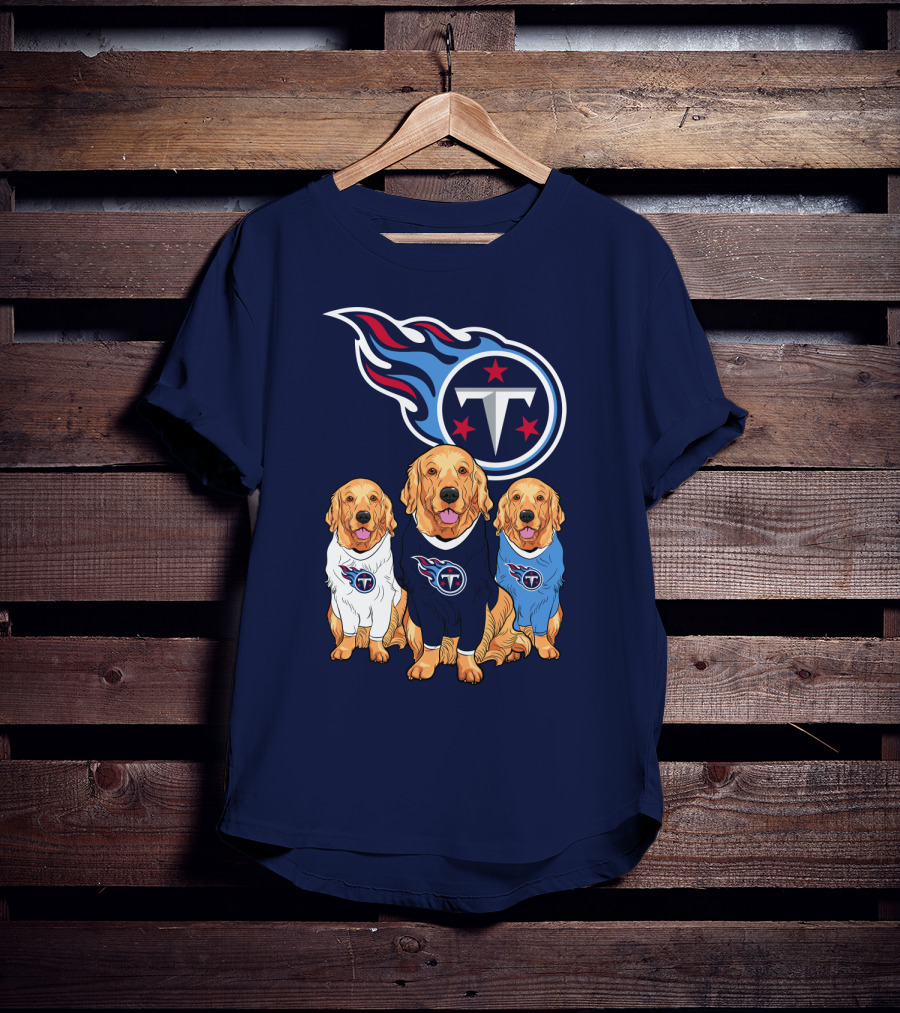 Tennessee Titans Golden Retrievers T-Shirt