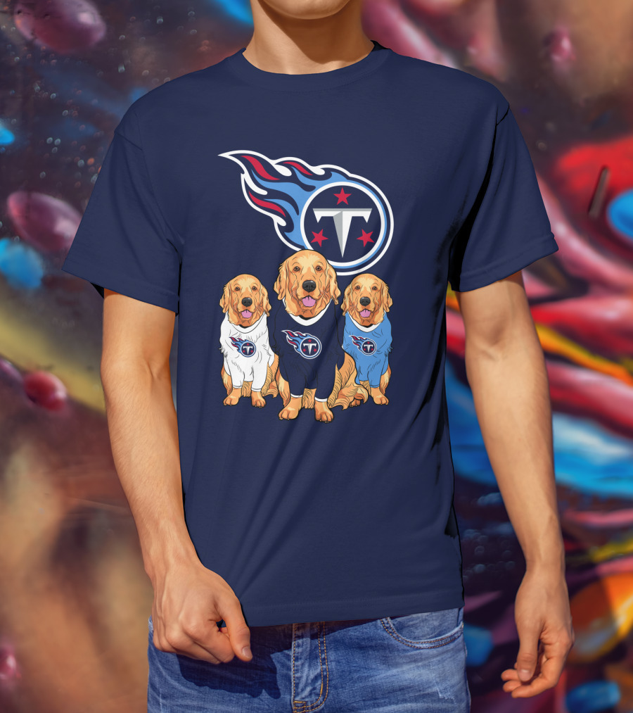 Tennessee Titans Golden Retrievers T-Shirt
