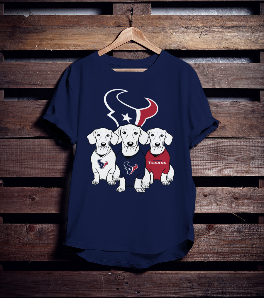 Houston Texans Dachshund  T-Shirt