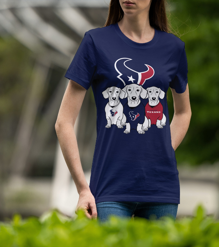 Houston Texans Dachshund  T-Shirt