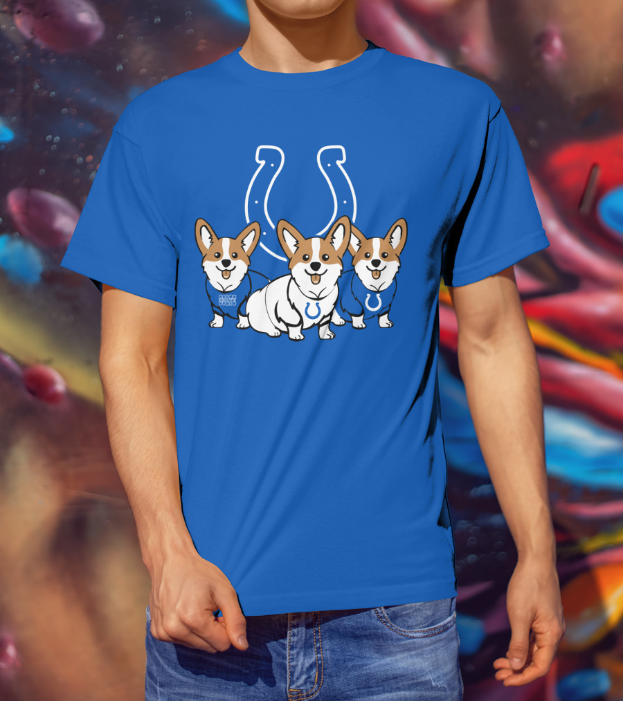 Indianapolis Colts Corgi T-Shirt
