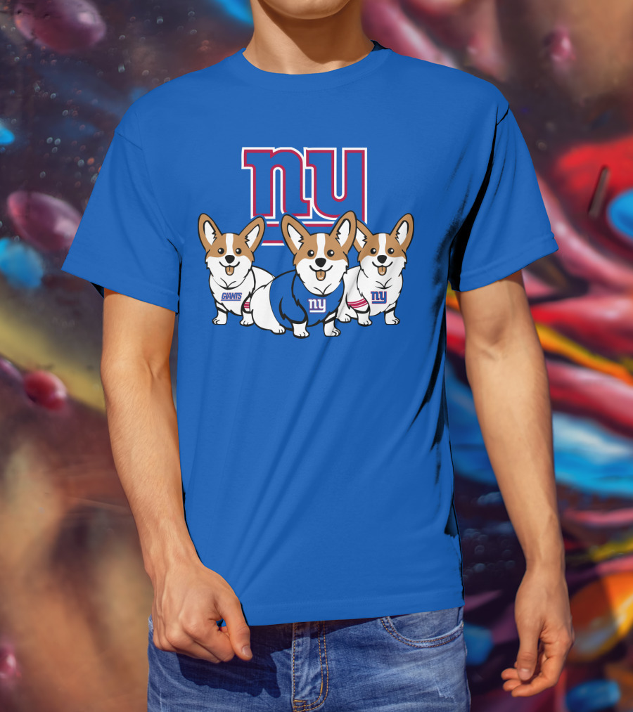 New York Giants Corgi T-Shirt