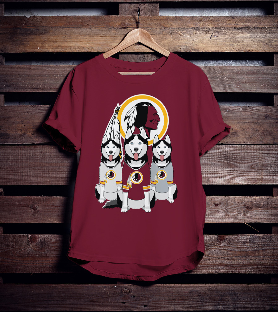 Redskins Husky Dogs T-Shirt