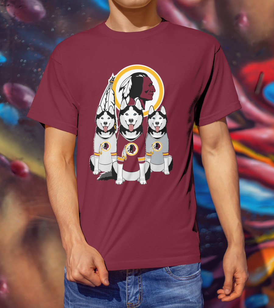 Redskins Husky Dogs T-Shirt