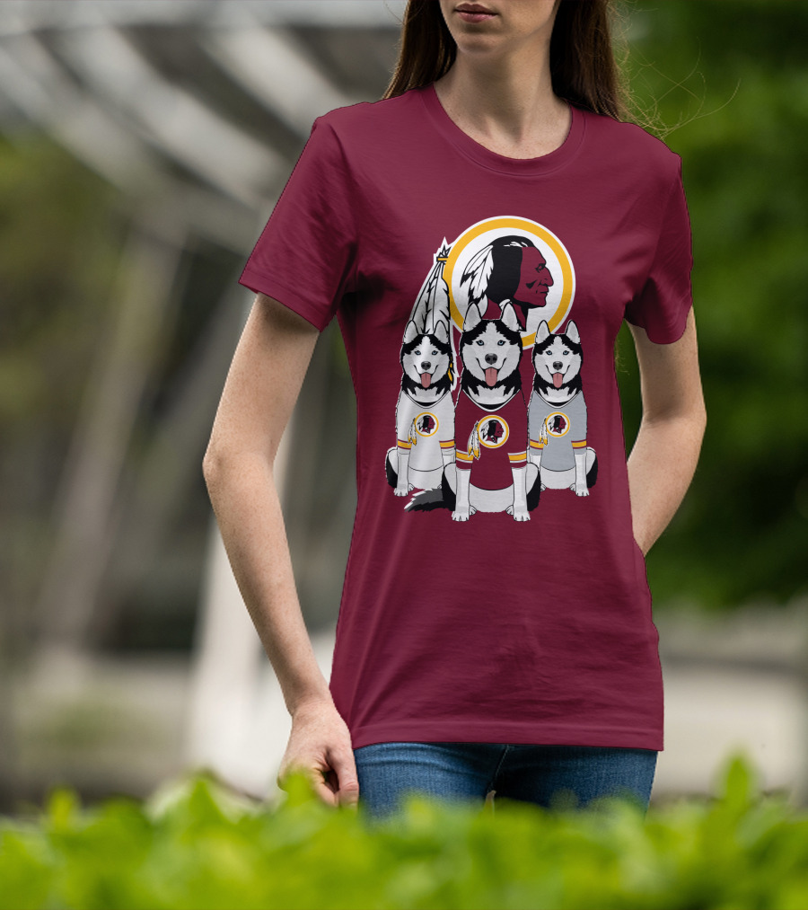 Redskins Husky Dogs T-Shirt