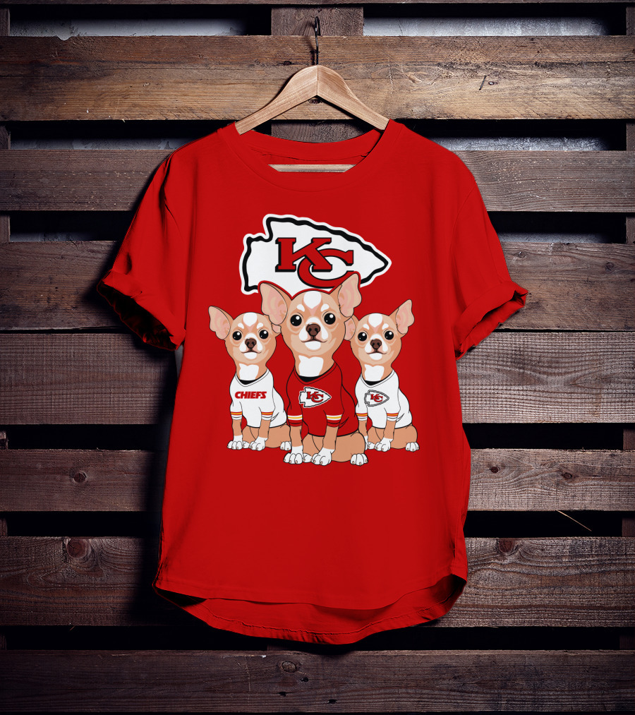 Kansas City Chiefs Chihuahuas T-Shirt