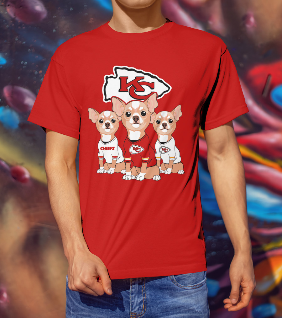 Kansas City Chiefs Chihuahuas T-Shirt