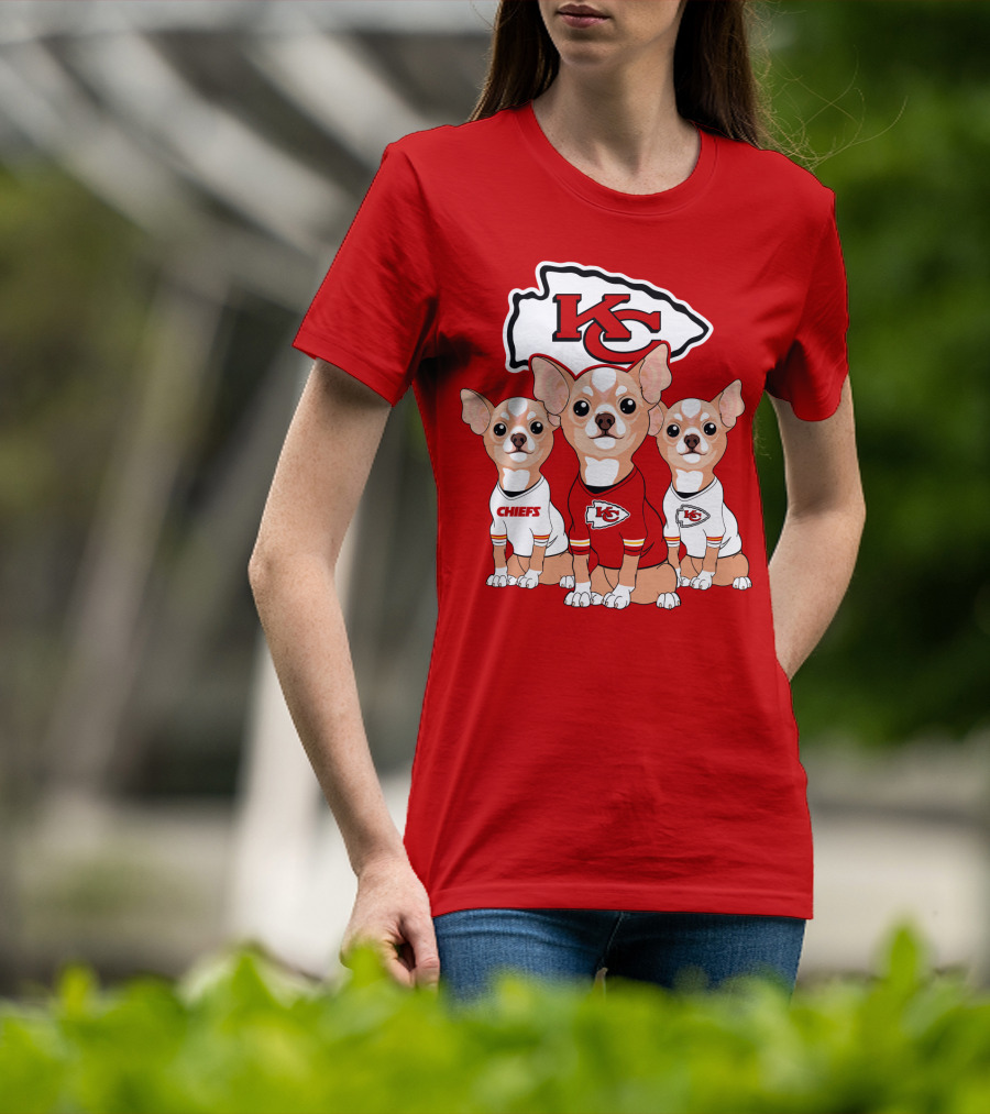Kansas City Chiefs Chihuahuas T-Shirt