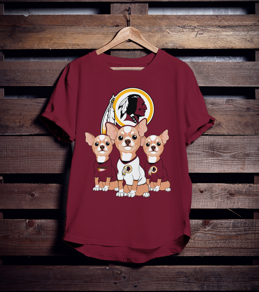 Redskins Chihuahua Trio T-Shirt