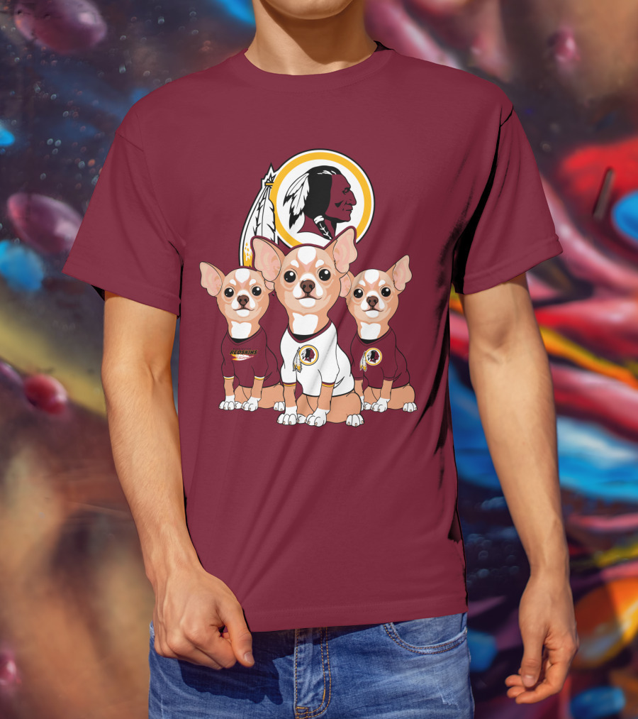 Redskins Chihuahua Trio T-Shirt
