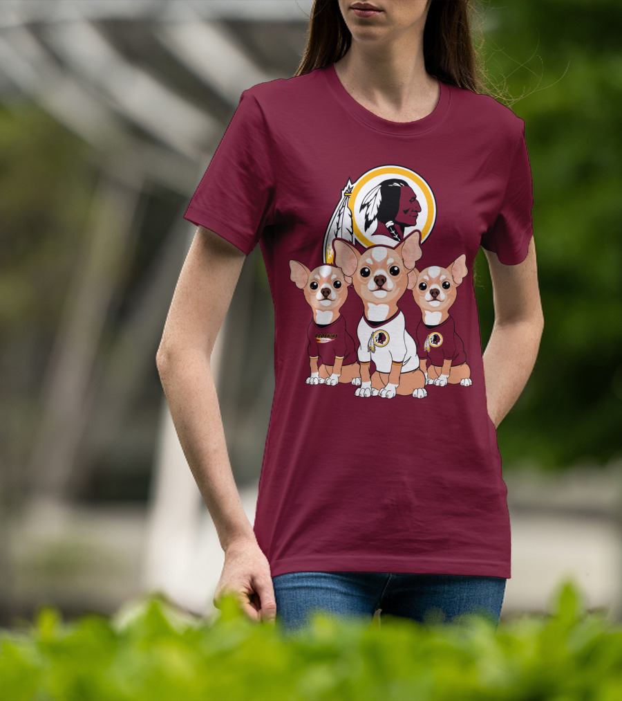 Redskins Chihuahua Trio T-Shirt