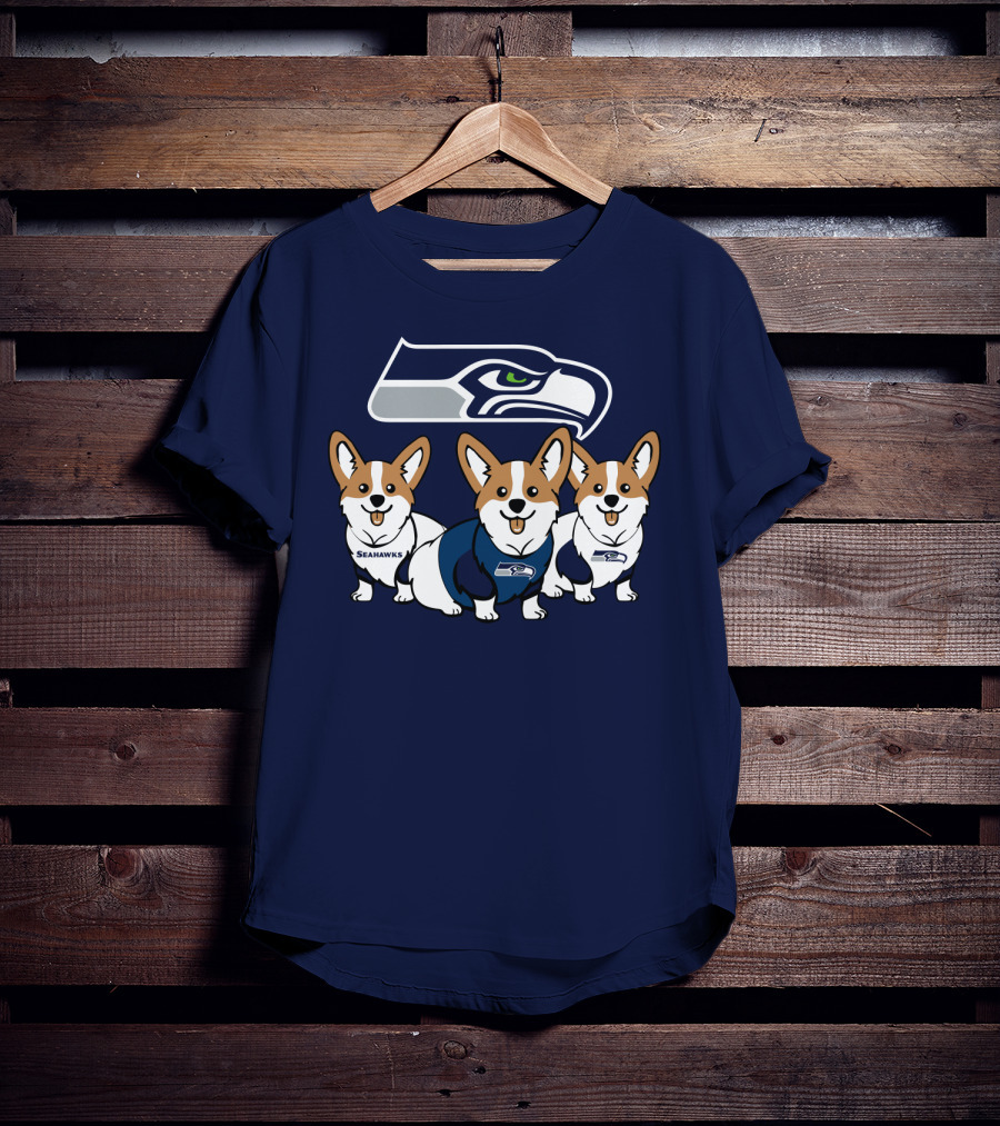 Seattle Seahawks Corgis T-Shirt