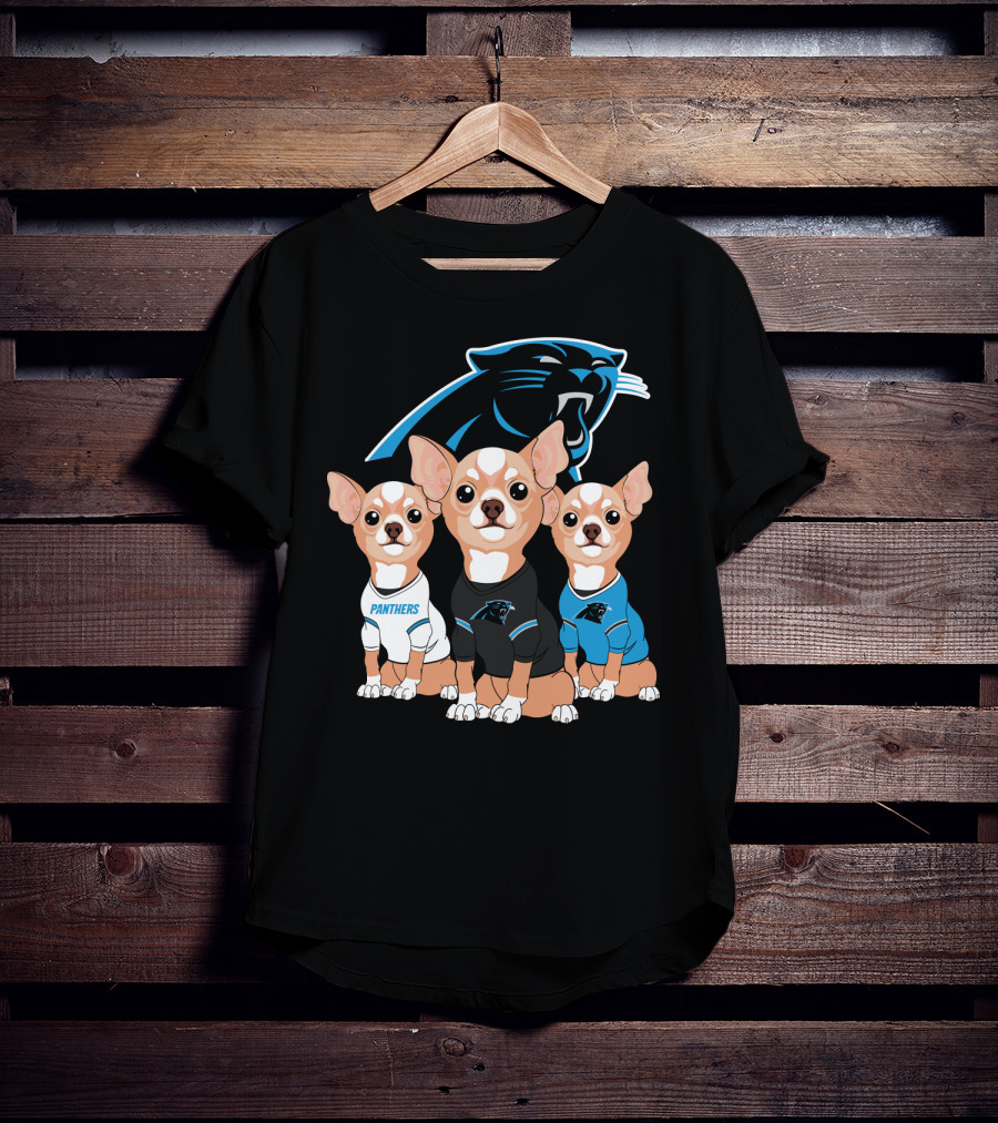 Carolina Panthers Chihuahua T-Shirt