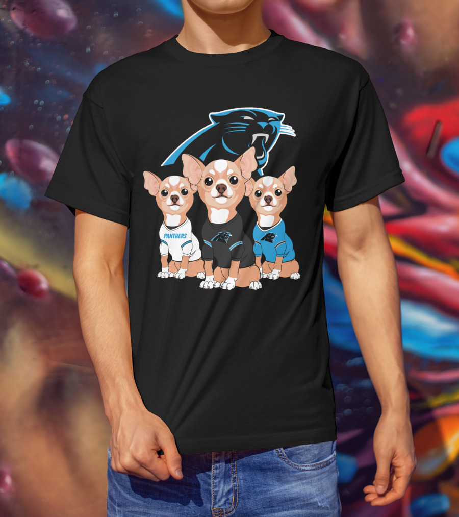 Carolina Panthers Chihuahua T-Shirt