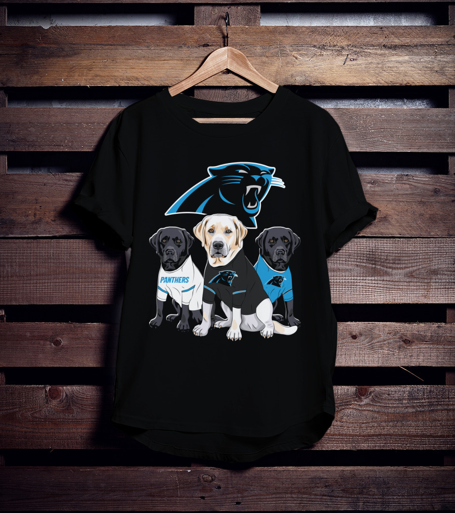Panthers Labrador Retriever Dogs T-Shirt