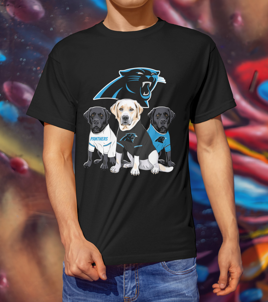 Panthers Labrador Retriever Dogs T-Shirt