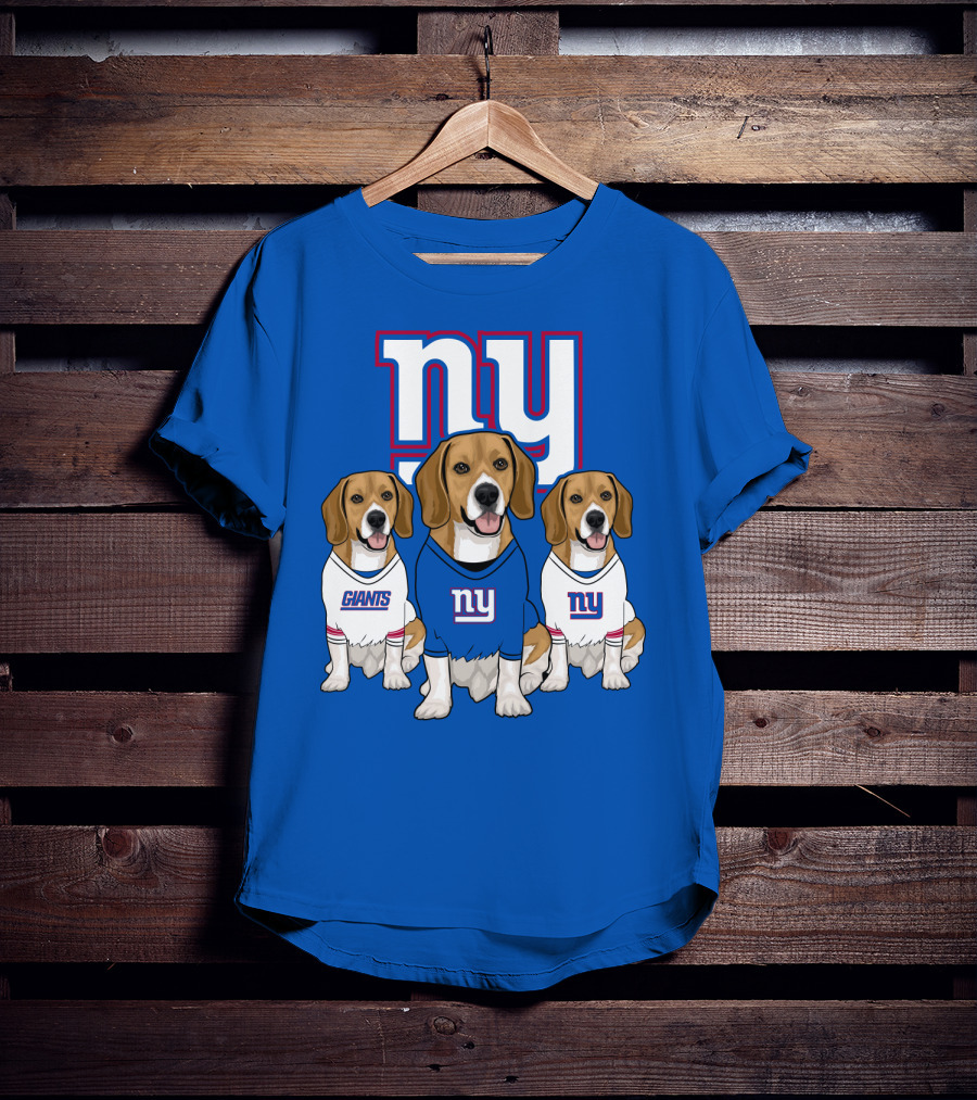 New York Giants Beagle Trio T-Shirt