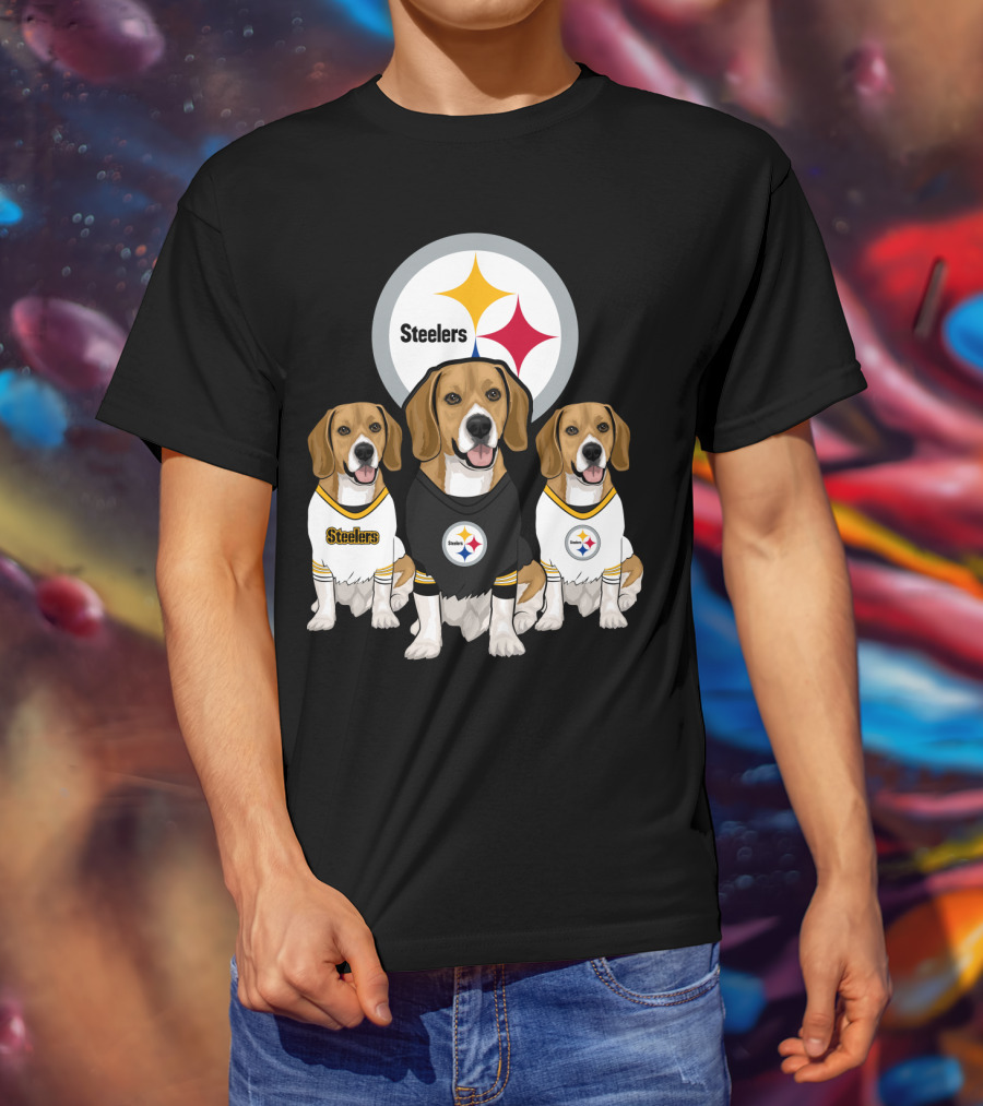 Steelers Beagle Trio T-Shirt