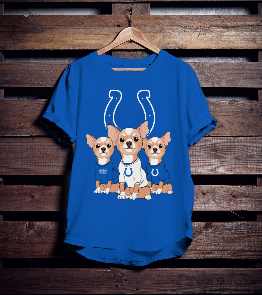 Indianapolis Colts Chihuahua Trio T-Shirt