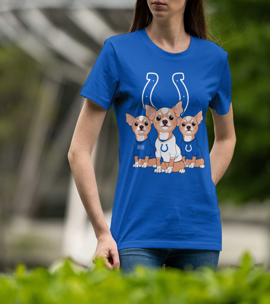 Indianapolis Colts Chihuahua Trio T-Shirt