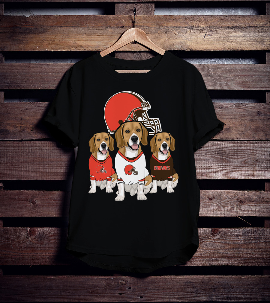Cleveland Browns Beagles T-Shirt
