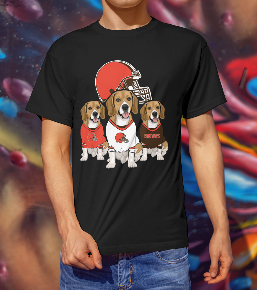 Cleveland Browns Beagles T-Shirt