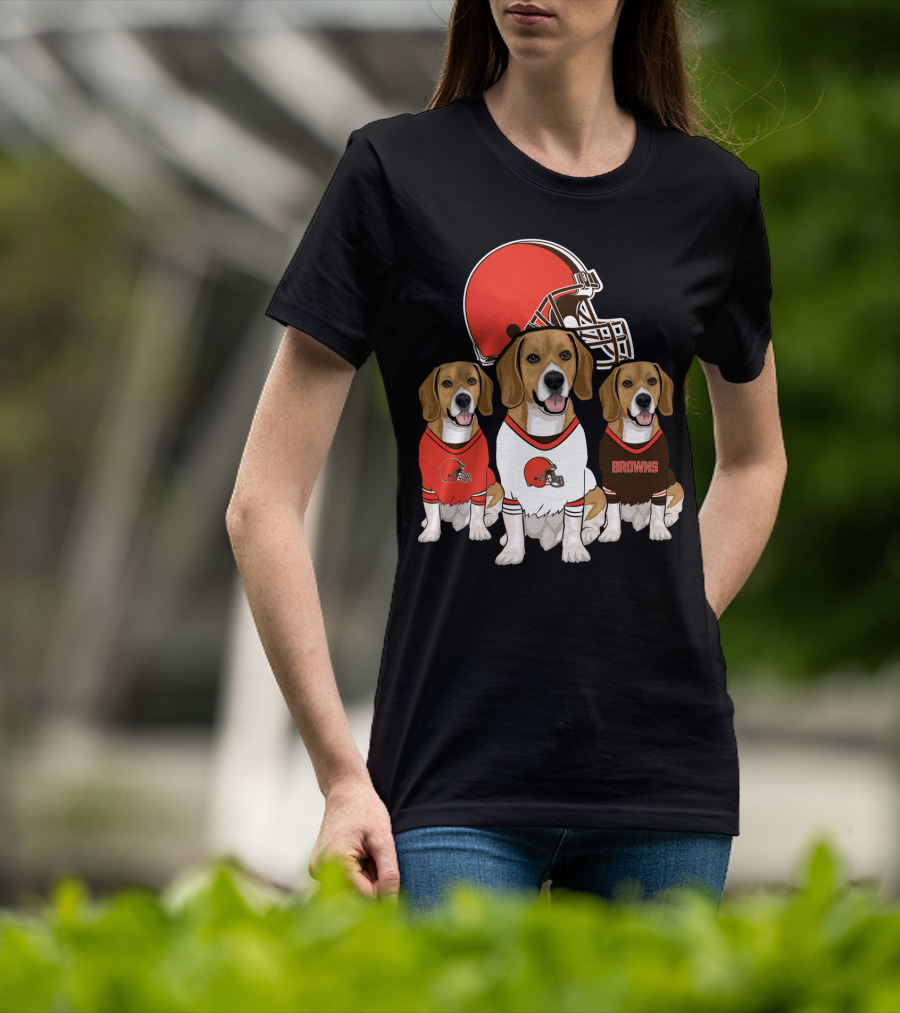 Cleveland Browns Beagles T-Shirt