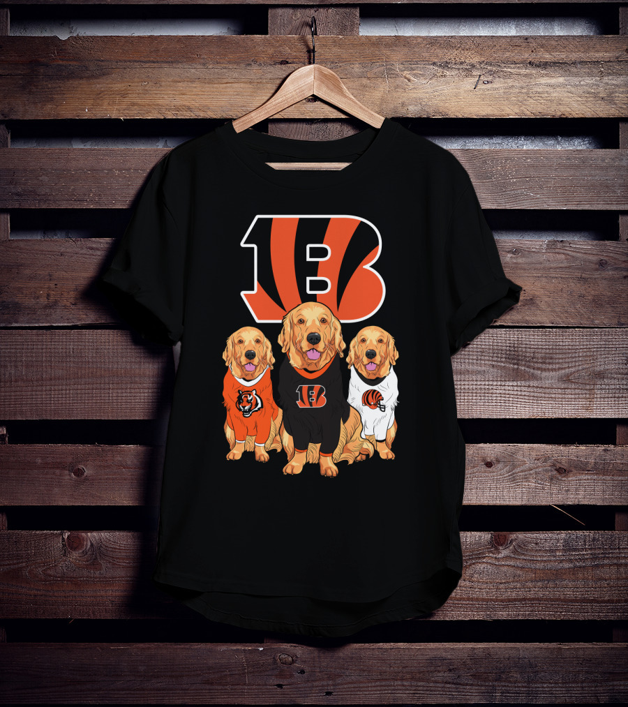 Cincinnati Bengals Beagle Dog Trio T-Shirt