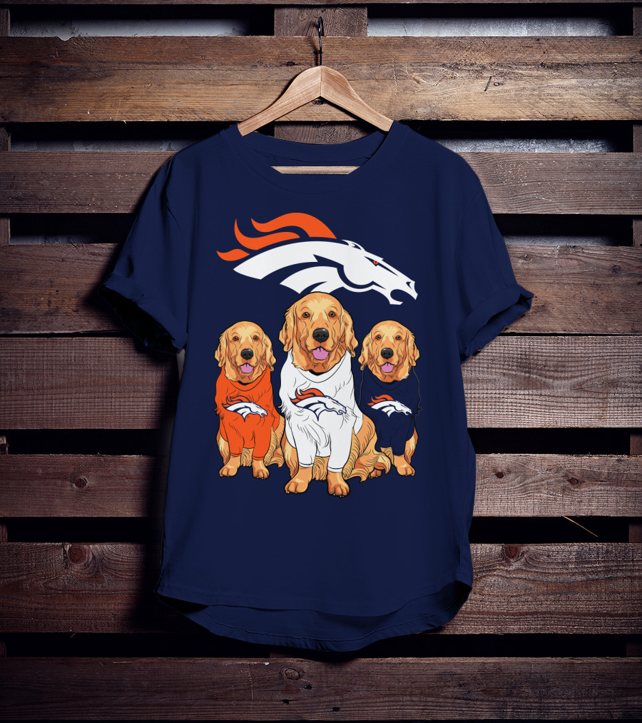Denver Broncos Golden Retrievers T-Shirt