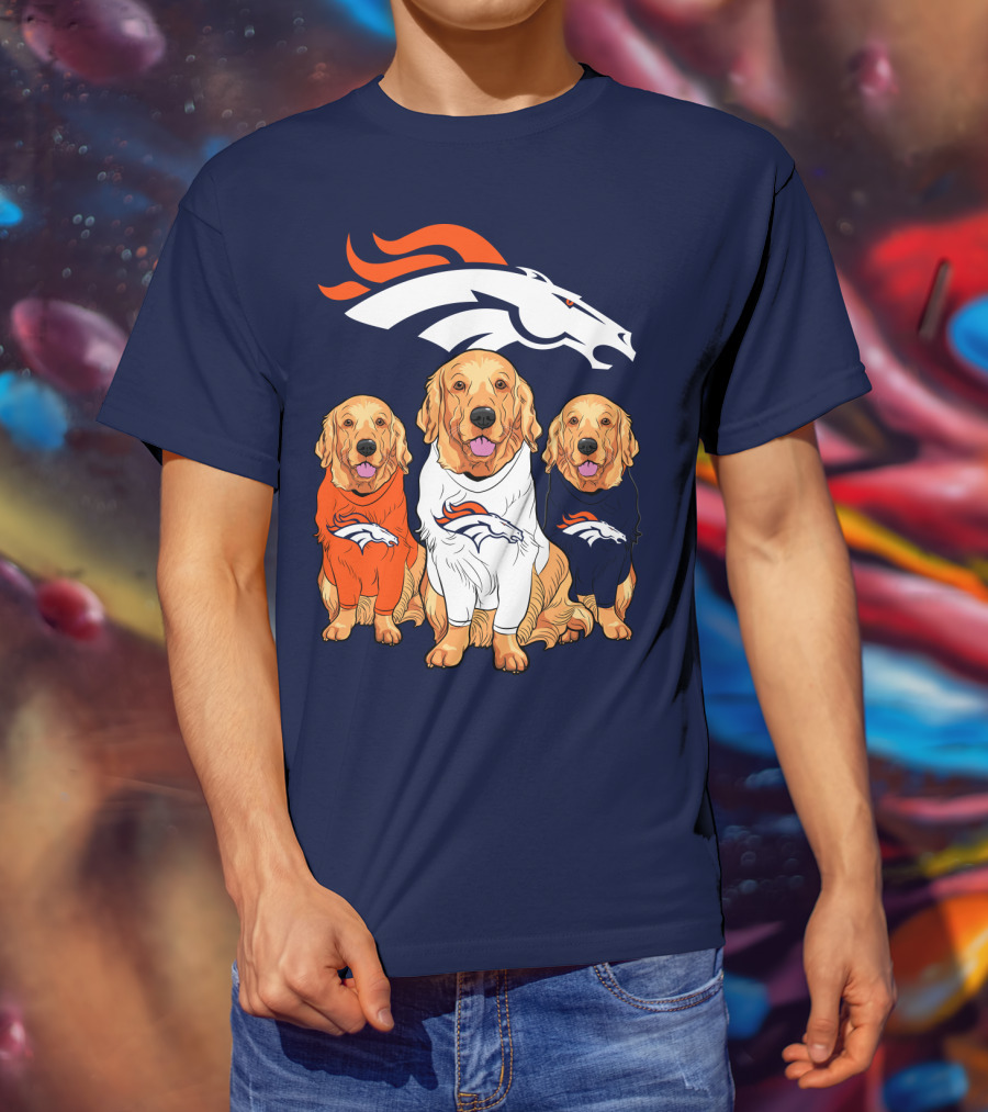 Denver Broncos Golden Retrievers T-Shirt