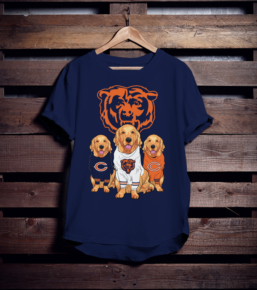 Chicago Bears Golden Retrievers T-Shirt