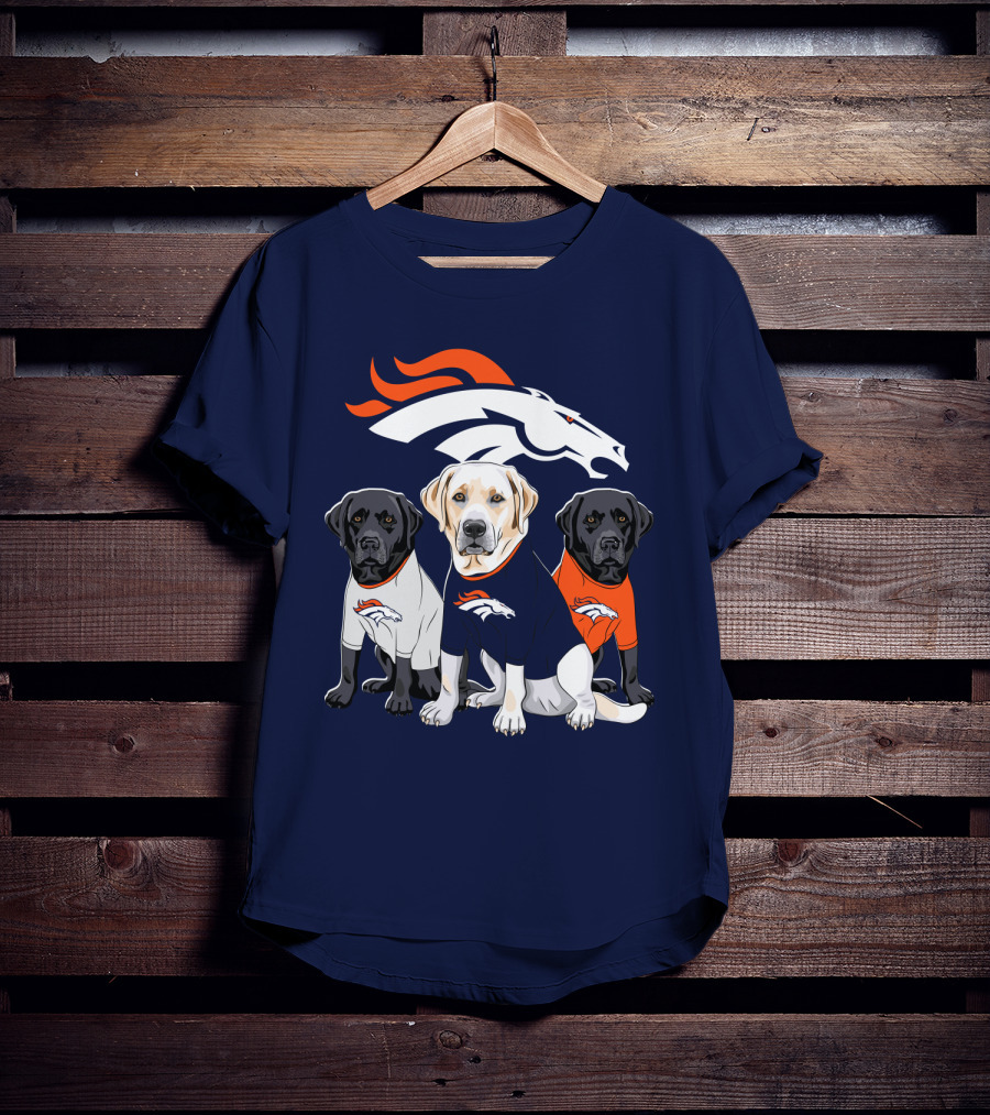 Denver Broncos Labrador Retriever T-Shirt
