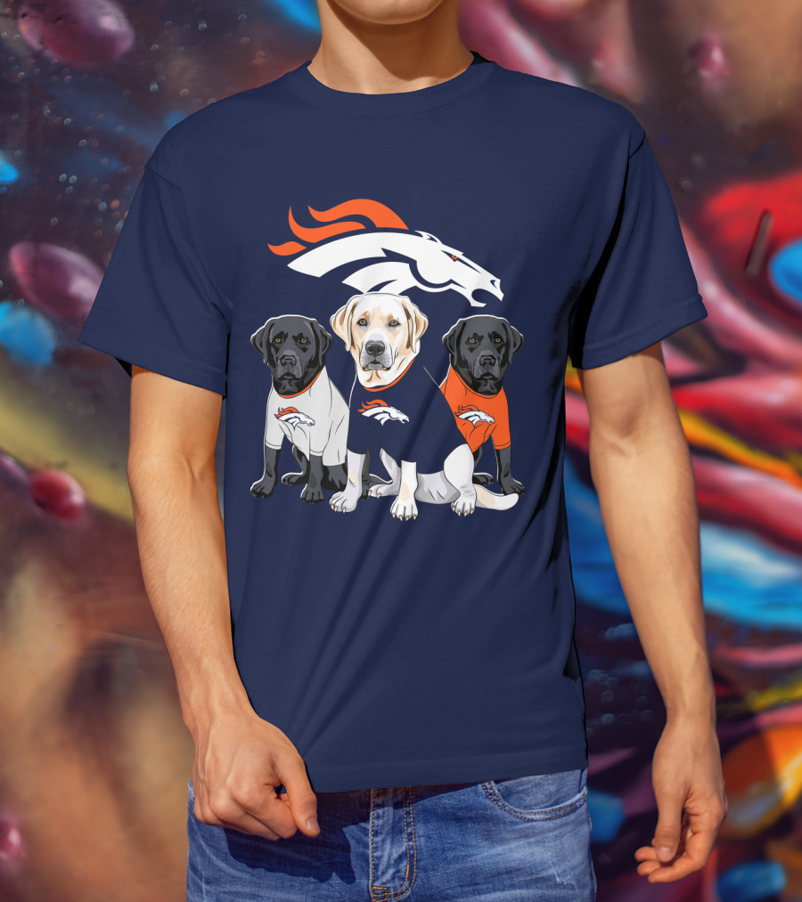 Denver Broncos Labrador Retriever T-Shirt