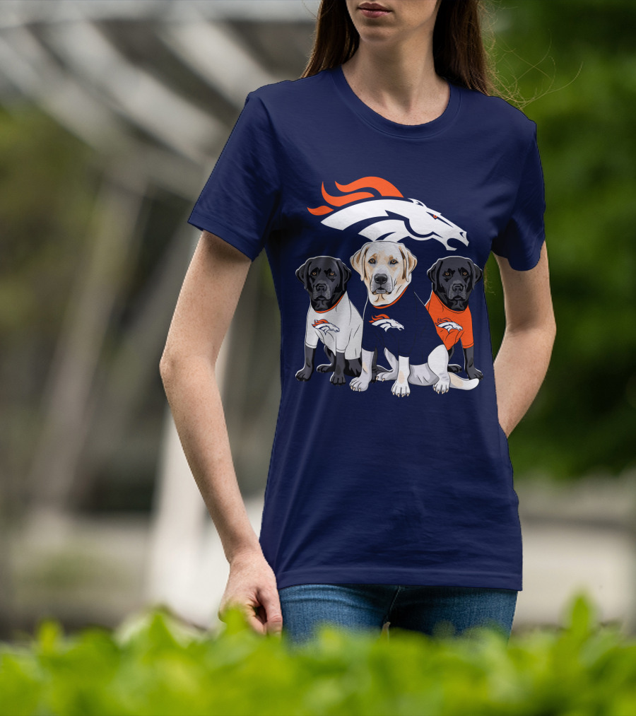 Denver Broncos Labrador Retriever T-Shirt