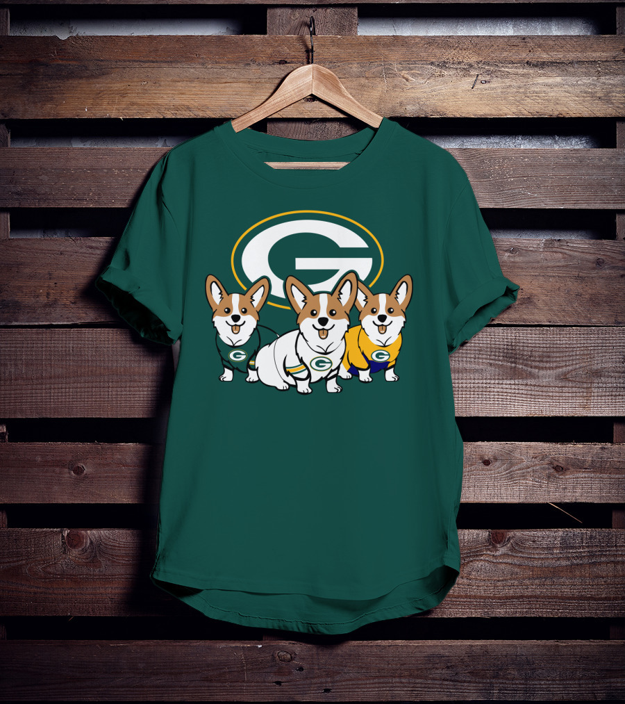 Green Bay Packers Corgi T-Shirt