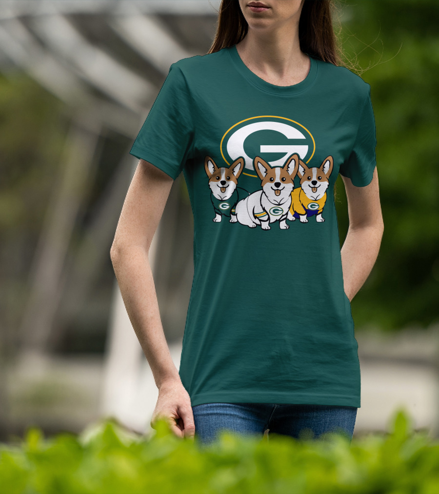 Green Bay Packers Corgi T-Shirt