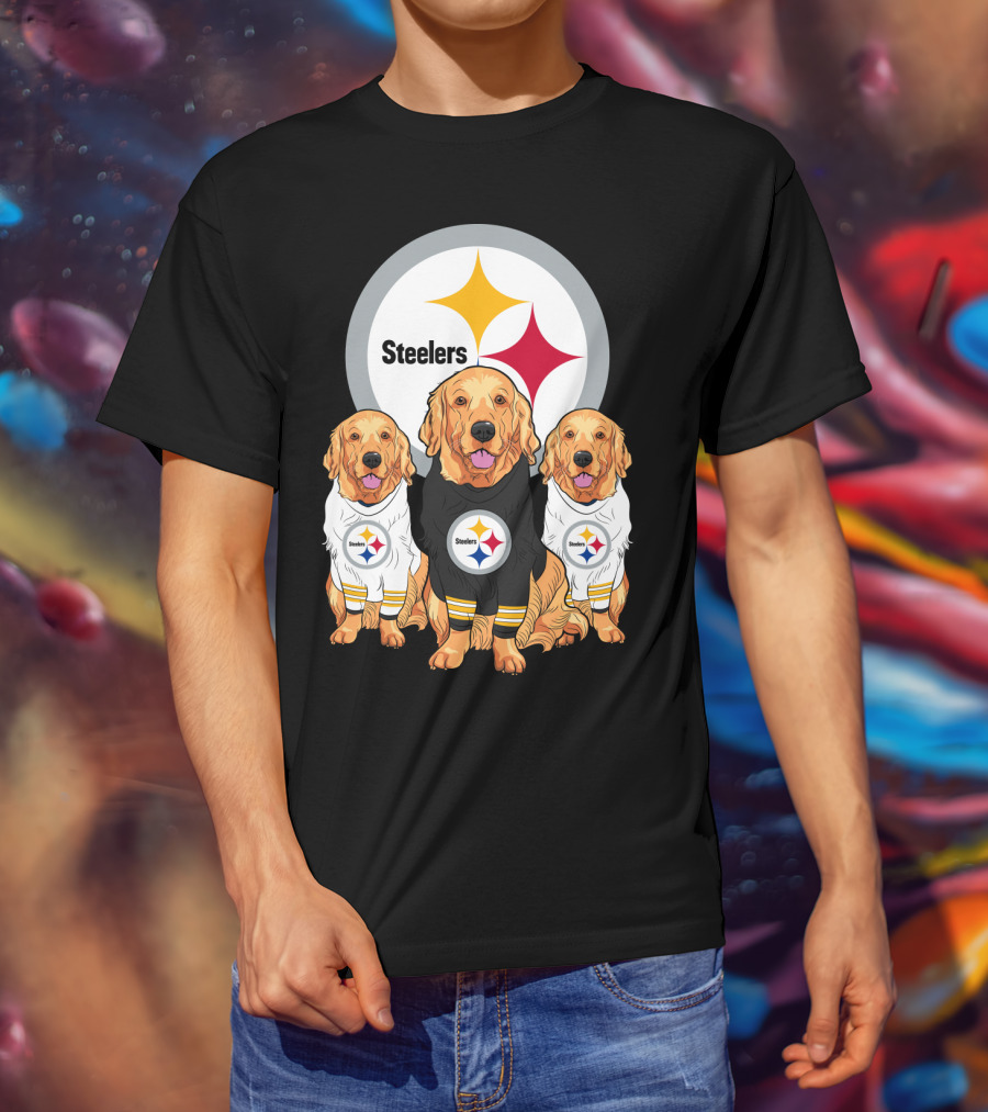 Steelers Golden Retrievers T-Shirt