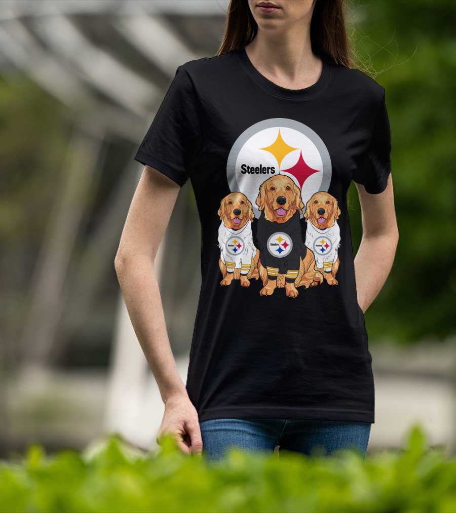 Steelers Golden Retrievers T-Shirt