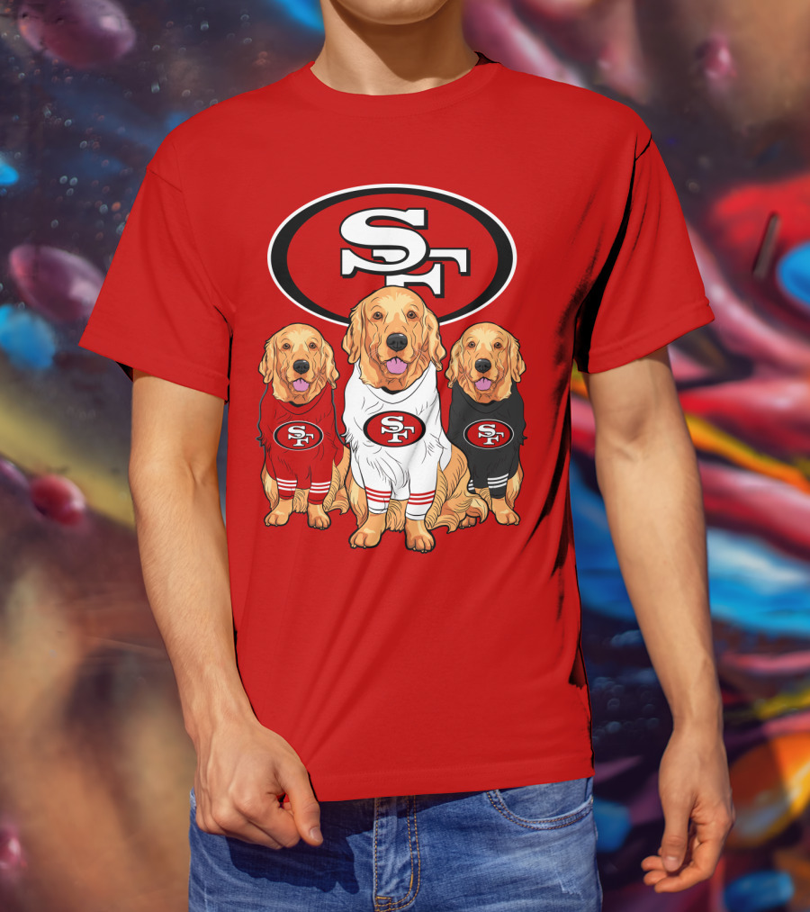 San Francisco 49ers Golden Retrievers T-Shirt