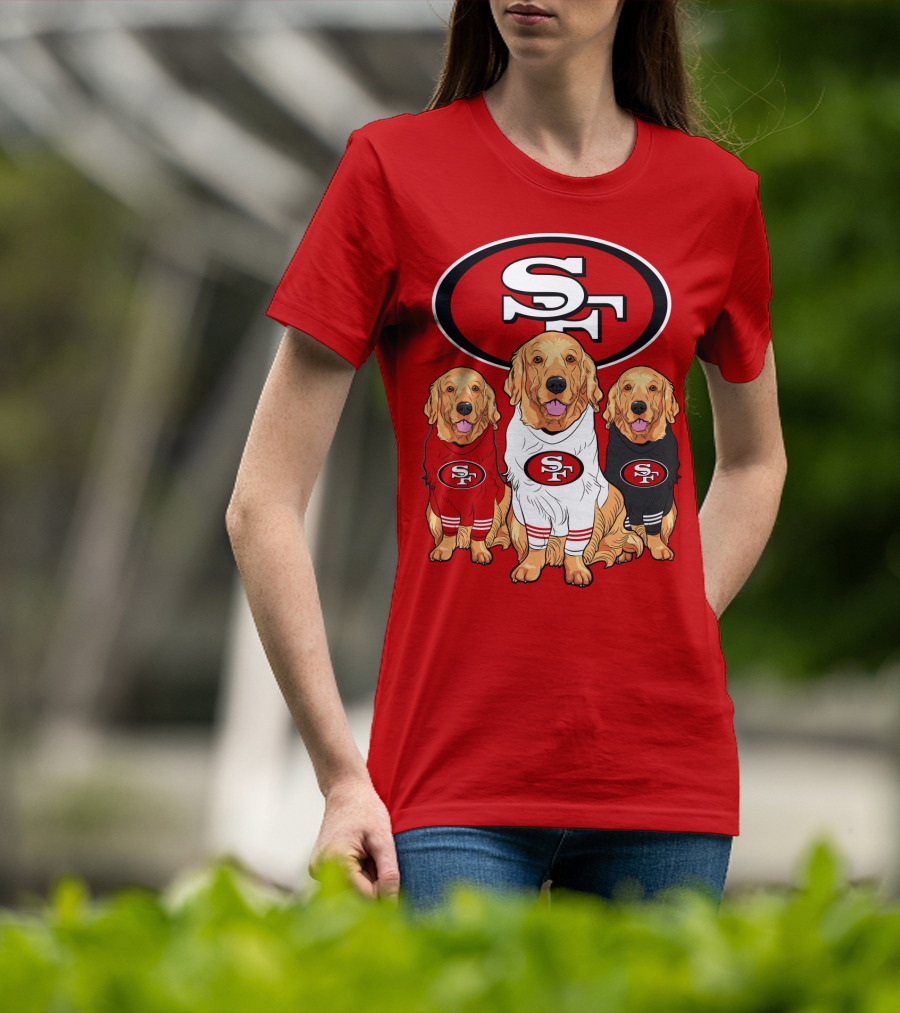 San Francisco 49ers Golden Retrievers T-Shirt