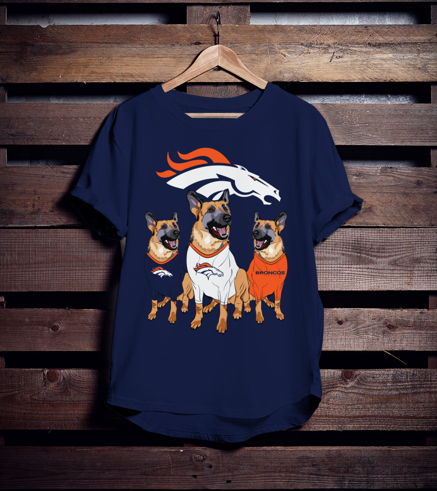 Broncos German Shepherds Trio T-Shirt