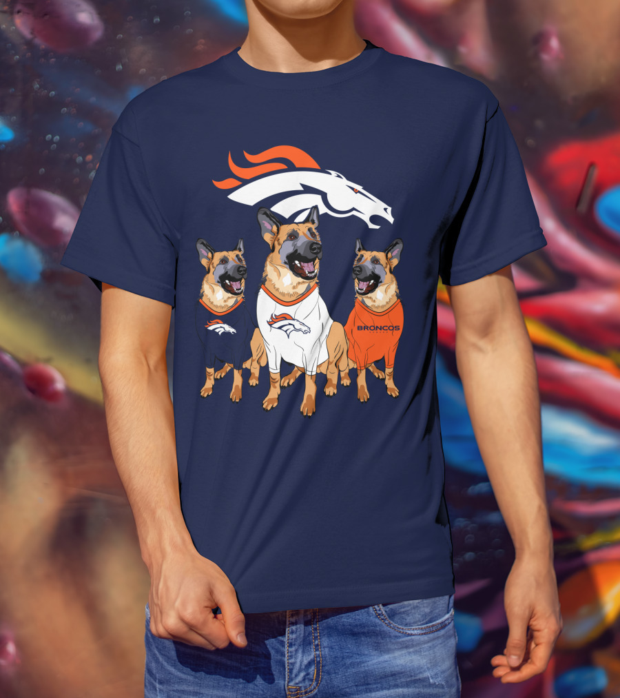 Broncos German Shepherds Trio T-Shirt