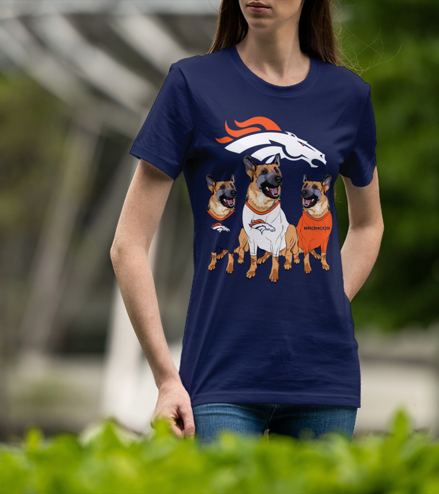 Broncos German Shepherds Trio T-Shirt