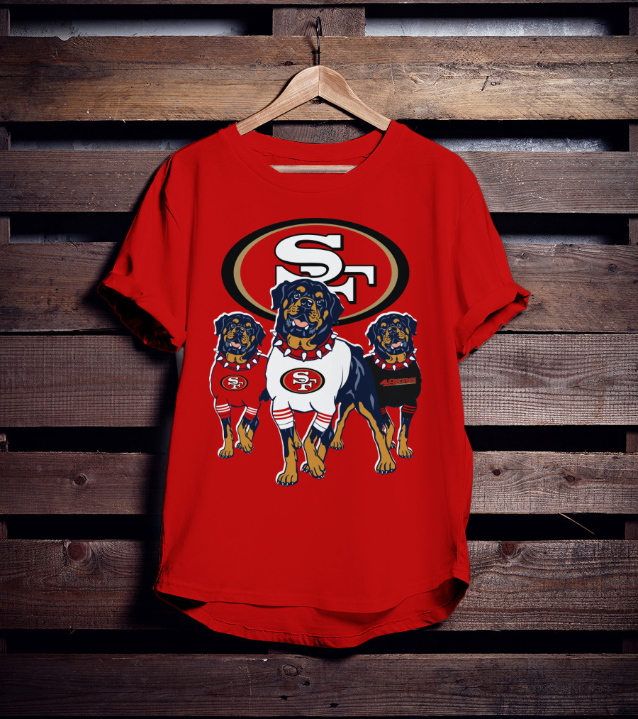 San Francisco 49ers Rottweiler Trio T-Shirt