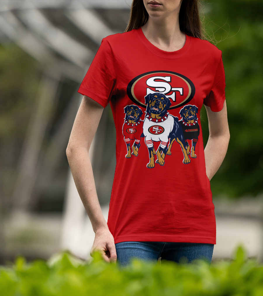 San Francisco 49ers Rottweiler Trio T-Shirt