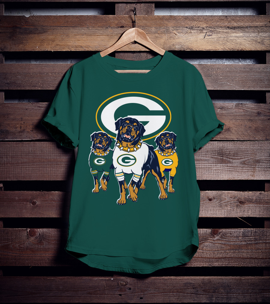 Green Bay Packers Rottweiler T-Shirt
