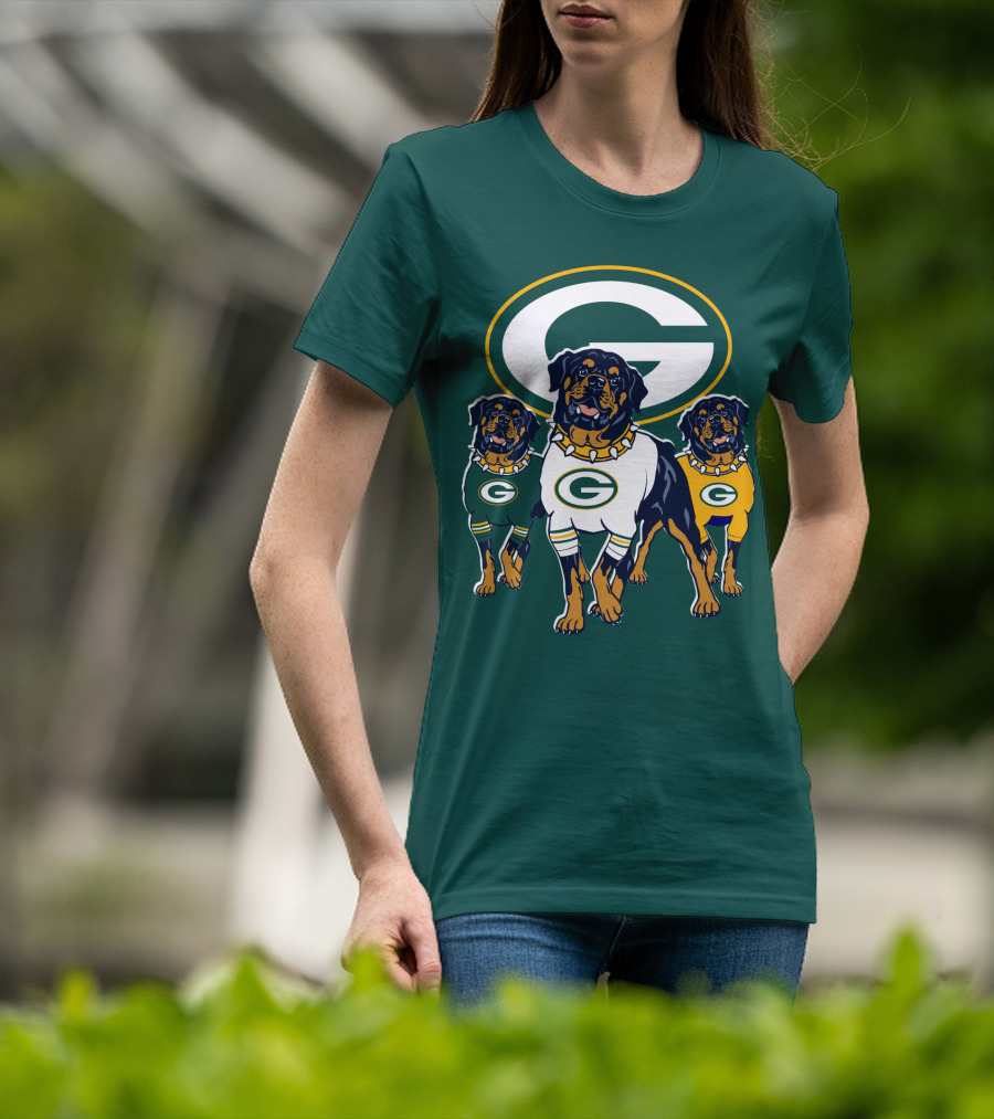 Green Bay Packers Rottweiler T-Shirt