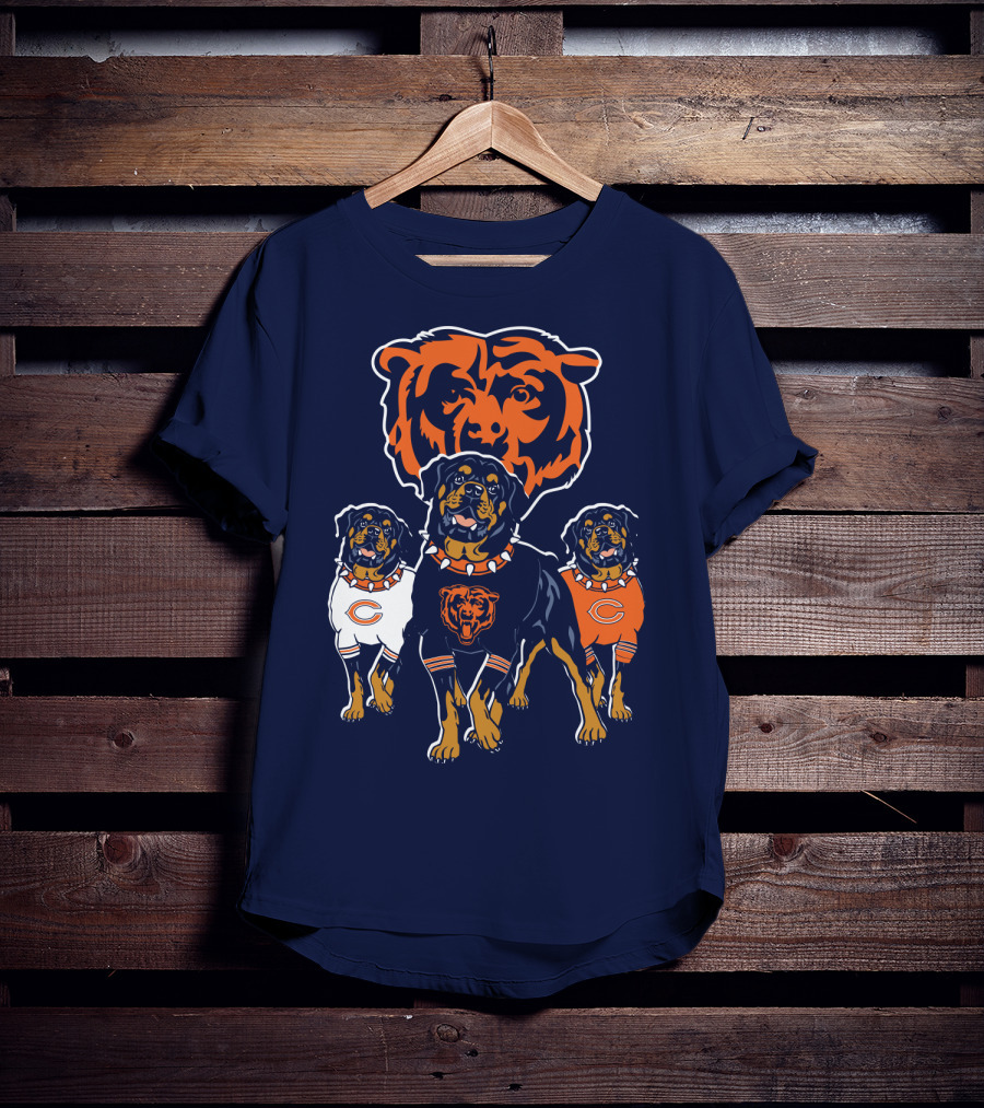 Chicago Bears Rottweiler Dog T-Shirt